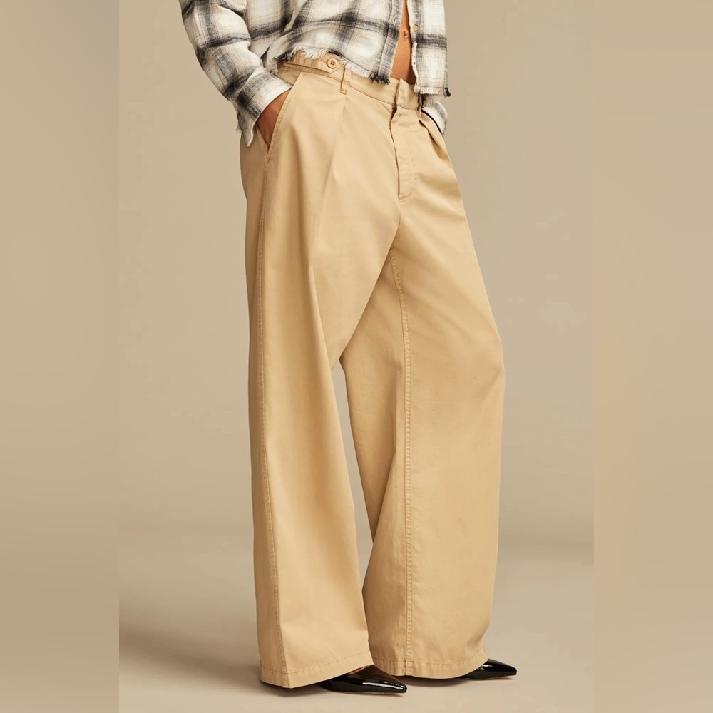 Lucky Brand Wide Leg Pleated Trouser
